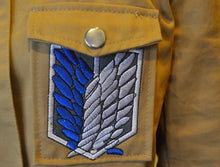 Load image into Gallery viewer, Attack on Titan Cosplay Jacket Anime Shingeki no Kyojin jacket Survey corps Costume Printed Embroidery Coat AOT High Quality Embroidered Eren Mikasa Levi-Attack on Titan - MoonCos
