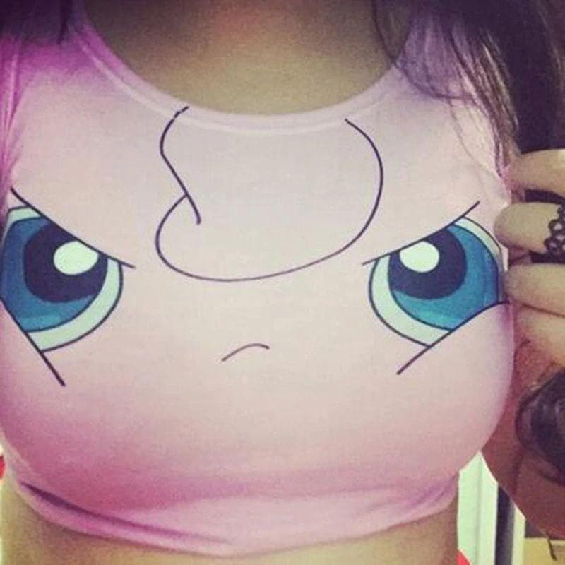 Cute Cartoon Tank Top Anime Vest Kawaii Pikachu Cartoon Sexy Tank top Sleeveless Female Vest Women Cosplay Girl Sex Costume Female Tops For Summer-Daily wear, Pokemon - MoonCos