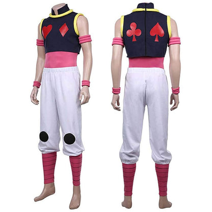 Hisoka Cosplay Costume Anime HUNTER×HUNTER Uniform Vest Pants Outfits Killua Zoldyck HIsoka Cos-Hunter x Hunter - MoonCos