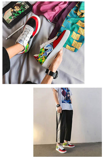 Demon Slayer Cosplay Shoes Unisex Anime Sneakers Gym Shoes Kimetsu no Yaiba 3 types-Demon Slayer, Featured Collection, Shoes - MoonCos