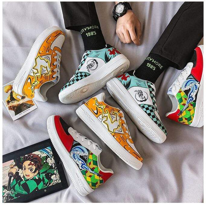 Demon Slayer Cosplay Shoes Unisex Anime Sneakers Gym Shoes Kimetsu no Yaiba 3 types-Demon Slayer, Featured Collection, Shoes - MoonCos