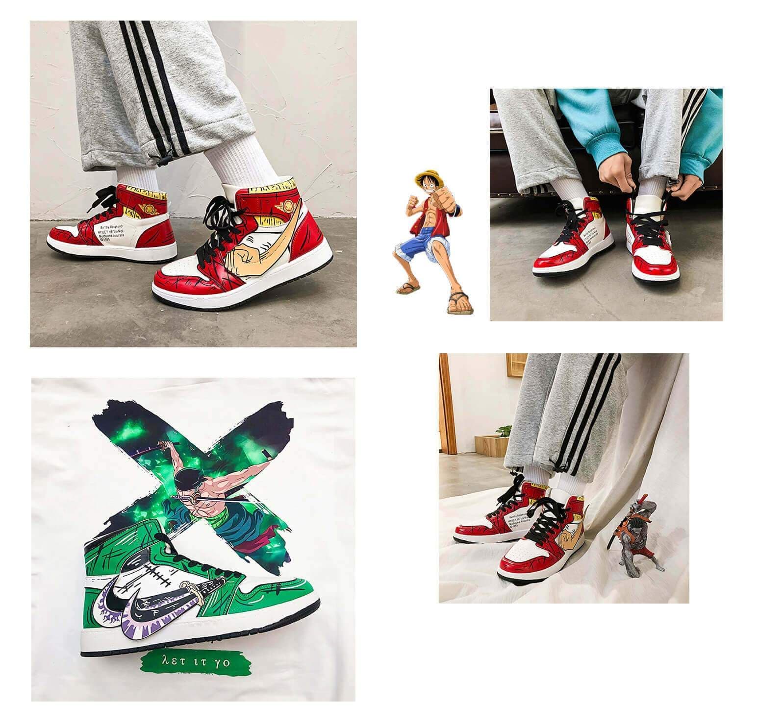 Anime Cosplay Shoes Zoro Casual Shoes Sneaker Luffy Sneakers Unisex Shoes ONE PIECE-One Piece, Shoes - MoonCos