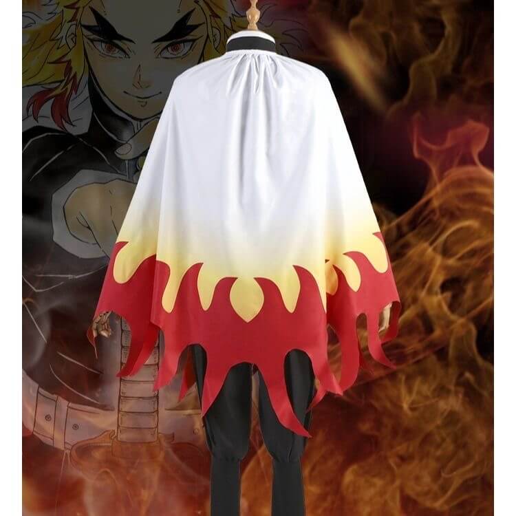 Flame Hashira Kyojuro Rengoku Cosplay Costume Demon Slayer Cos Full set Anime Kimetsu No Yaiba Demon Slayer Corps Unifor-Demon Slayer, New Arrivals - MoonCos