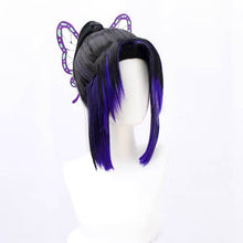 Load image into Gallery viewer, Shinobu Kocho Cosplay Wig Anime Demon Slayer Kimetsu No Yaiba Cos Wig Mushi Bashira Kocho Shinobu Wig-Demon Slayer - MoonCos
