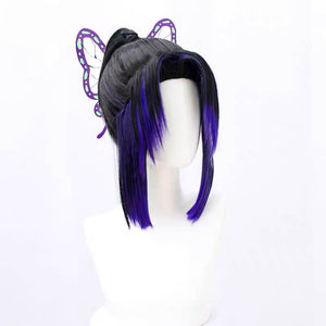 Shinobu Kocho Cosplay Wig Anime Demon Slayer Kimetsu No Yaiba Cos Wig Mushi Bashira Kocho Shinobu Wig-Demon Slayer - MoonCos