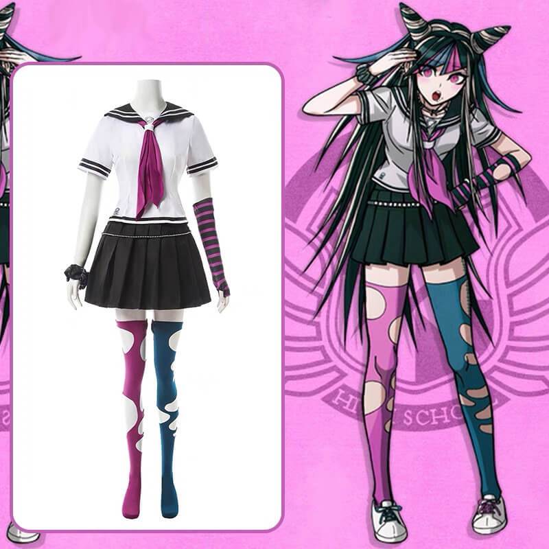 Ibuki Mioda Cosplay Costume Dress Anime Super Dangan Ronpa 2 Danganronpa Uniform Halloween-Dangangronpa, New Arrivals - MoonCos