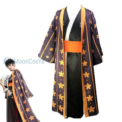 Law Kimono Cosplay Costume Anime One Piece Wano Country Unisex-One Piece - MoonCos