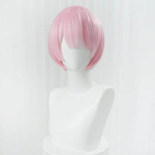 Load image into Gallery viewer, Cute Rem/Ram Wig Headwear Free hair net Anime Re: Zero-Re:zero - MoonCos
