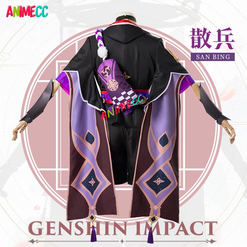 Scaramouche Cosplay Costume Anime Game Genshin Impact Cos Shoes Wig Halloween Full Set Kimono-Genshin Impact - MoonCos