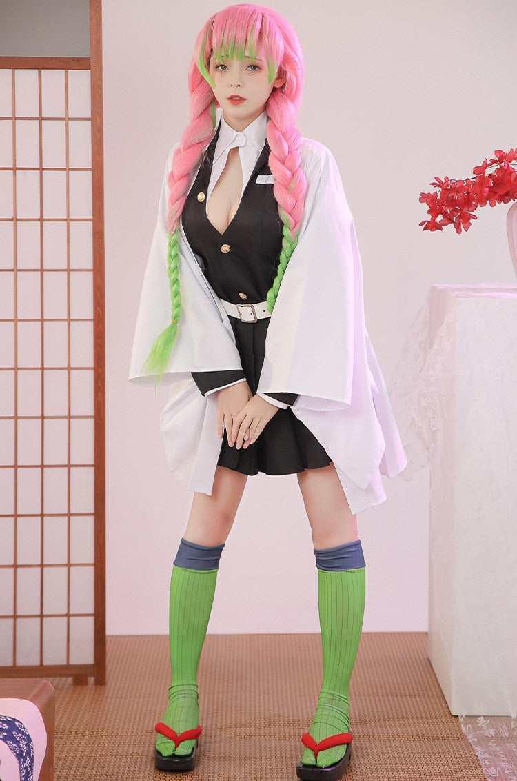 Kanroji Mitsuri Cosplay Costume Anime Demon Slayer Outfit Kimetsu no Y –  MoonCos