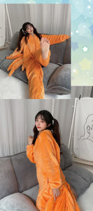 Uzumaki Kurama Kyuubi Fox Cosplay Costume Pajamas Kigurumi Adult Unisex Anime Sleepwear Flannel Jumpsuit Naruto-Featured Collection, Naruto - MoonCos