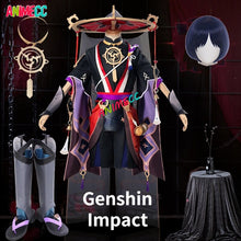 Load image into Gallery viewer, Scaramouche Cosplay Costume Anime Game Genshin Impact Cos Shoes Wig Halloween Full Set Kimono-Genshin Impact - MoonCos
