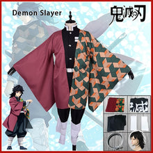 Load image into Gallery viewer, Tomioka Giyuu Cosplay Anime Demon Slayer Outfit Kimetsu no Yaiba Custume Uniform Clock-Demon SLayer - MoonCos

