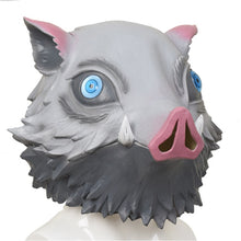 Load image into Gallery viewer, Hashibira Inosuke Cosplay Costume Pig Silicone Mask Anime Demon Slayer Outfit Kimetsu no Yaiba Black Socks Sandals-Demon SLayer - MoonCos
