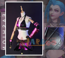 Load image into Gallery viewer, Jinx Cosplay Costume League of Legends Game Cos Jinx Outfit Anime Women Sexy Leather Cool Costume Clothes-League of Legends, New Arrivals - MoonCos
