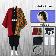 Load image into Gallery viewer, Tomioka Giyuu Cosplay Anime Demon Slayer Outfit Kimetsu no Yaiba Custume Uniform Clock-Demon SLayer - MoonCos
