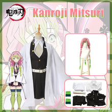 Load image into Gallery viewer, Kanroji Mitsuri Cosplay Costume Anime Demon Slayer Outfit Kimetsu no Yaiba Kimono Uniform Clothes Props Set-Demon SLayer - MoonCos
