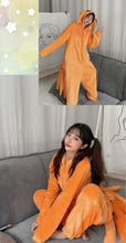 Load image into Gallery viewer, Uzumaki Kurama Kyuubi Fox Cosplay Costume Pajamas Kigurumi Adult Unisex Anime Sleepwear Flannel Jumpsuit Naruto-Featured Collection, Naruto - MoonCos
