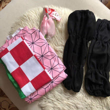 Load image into Gallery viewer, Demon Slayer Kimono Cosplay Costume Full set Anime Kimetsu No Yaiba Cosplay Kamado Tanjirou Agatsuma Zenitsu Tomioka Giyuu Nezuko-Demon Slayer, Featured Collection - MoonCos
