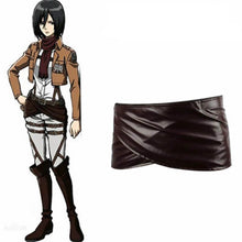 Load image into Gallery viewer, Attack on Titan Cosplay Belt Set Leather  Skirt Anime Shingeki no Kyojin Straps Set Survey Corps Eren Mikasa Levi-Attack on Titan - MoonCos

