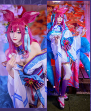 Load image into Gallery viewer, Ahri Cosplay Costume Game League of Legends Outfits Anime LOL Ahri Blossom Dress for Party Halloween-League of Legends, New Arrivals - MoonCos
