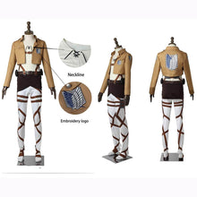 Load image into Gallery viewer, Captain Levi Cosplay Full set Levi Ackerman Mikasa Cosplay Costume Attack on Titan Survey Corps Cosplay-Attack on Titan, Featured Collection, New Arrivals - MoonCos
