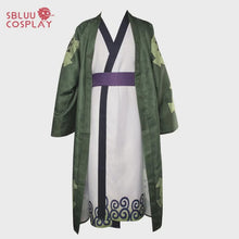 Load and play video in Gallery viewer, Roronoa Zoro&#39;s Kimono Cosplay Costume from One Piece&#39;s Wano Country - Unleash Your Inner Samurai!
