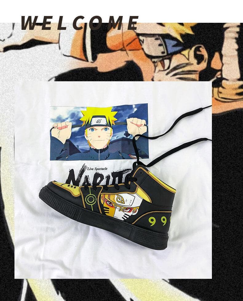 Anime Naruto Canvas Shoes Cosplay Sneakers Vulcanized Canvas Shoes-Naruto, Shoes - MoonCos