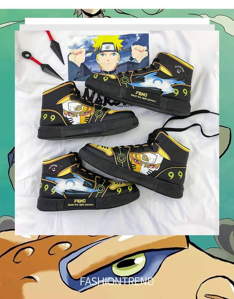 Anime Naruto Canvas Shoes Cosplay Sneakers Vulcanized Canvas Shoes-Naruto, Shoes - MoonCos