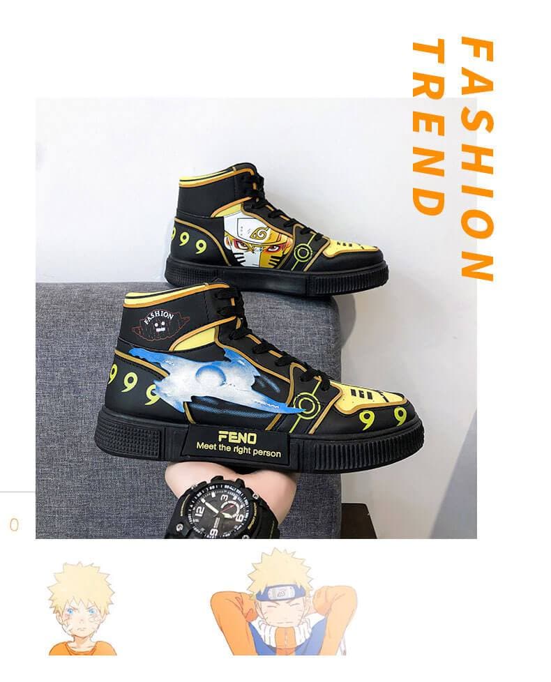 Anime Naruto Canvas Shoes Cosplay Sneakers Vulcanized Canvas Shoes-Naruto, Shoes - MoonCos