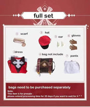 Load image into Gallery viewer, Klee Cosplay Costume Game Genshine Impact Cos Full set Deluxe Red UniformWith Backpack for Halloween Christmas-Genshin Impact - MoonCos
