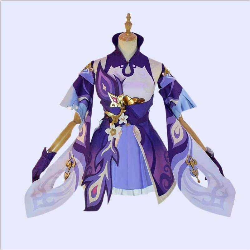 Keqing Cosplay Full set Game Genshin Impact Cos Costume-Genshin Impact, New Arrivals - MoonCos