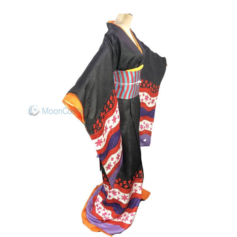 Nico Robin Kimono Cosplay Costume Anime One Piece Wano Country Cos-New Arrivals, One Piece - MoonCos