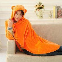 Load image into Gallery viewer, Kawaii Umaru Chan Cloak Flannels Blanket Cute Soft Orange Hoodies Anime Cosplay Adult Costume Shimmer Shine Party Anime-Featured Collection, Natsume&#39;s Book of Friends, Umaru Chan - MoonCos
