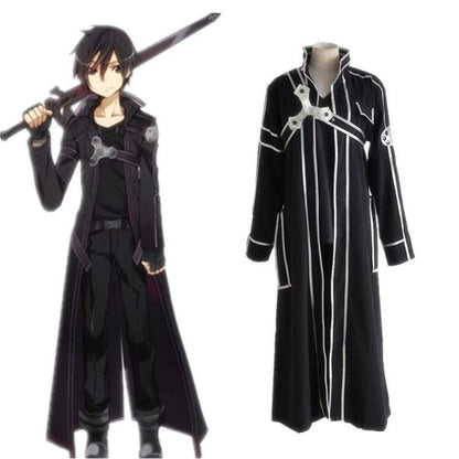 Kirito Cosplay Costume Anime Sword Art Online Adult Men Kirito SAO Kirigaya Kazuto Costume Suit-Featured Collection, Sword Art Online - MoonCos