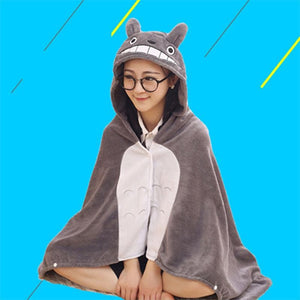 Kawaii Umaru Chan Cloak Flannels Blanket Cute Soft Orange Hoodies Anime Cosplay Adult Costume Shimmer Shine Party Anime-Featured Collection, Natsume's Book of Friends, Umaru Chan - MoonCos