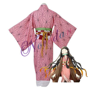 Demon Slayer Kimono Cosplay Costume Full set Anime Kimetsu No Yaiba Cosplay Kamado Tanjirou Agatsuma Zenitsu Tomioka Giyuu Nezuko-Demon Slayer, Featured Collection - MoonCos