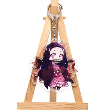 Load image into Gallery viewer, Anime Demon Slayer Cosplay Prop Accessory Keychain Acrylic Key Chain Keyring-Demon Slayer, Props - MoonCos

