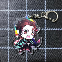Load image into Gallery viewer, Anime Demon Slayer Cosplay Prop Accessory Keychain Acrylic Key Chain Keyring-Demon Slayer, Props - MoonCos
