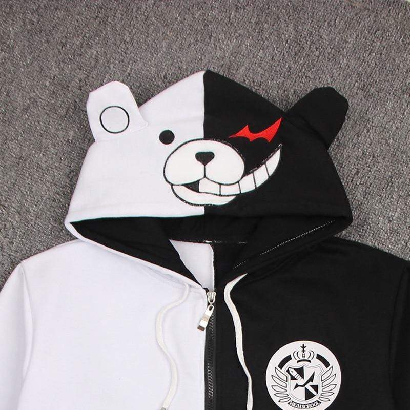 Danganronpa Monokuma Cosplay Hoodie Unisex Sweatshirt T-shirt Hooded Jacket-Dangangronpa - MoonCos