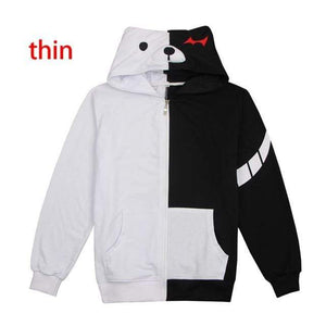 Danganronpa Monokuma Cosplay Hoodie Unisex Sweatshirt T-shirt Hooded Jacket-Dangangronpa - MoonCos
