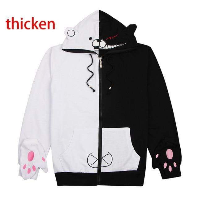 Danganronpa Monokuma Cosplay Hoodie Unisex Sweatshirt T-shirt Hooded Jacket-Dangangronpa - MoonCos