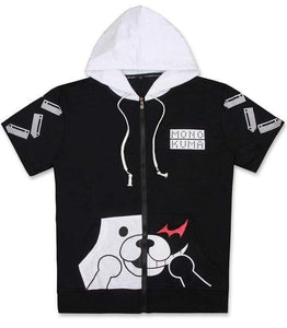 Danganronpa Monokuma Cosplay Hoodie Unisex Sweatshirt T-shirt Hooded Jacket-Dangangronpa - MoonCos