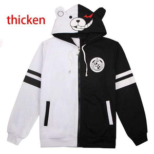 Danganronpa Monokuma Cosplay Hoodie Unisex Sweatshirt T-shirt Hooded Jacket-Dangangronpa - MoonCos