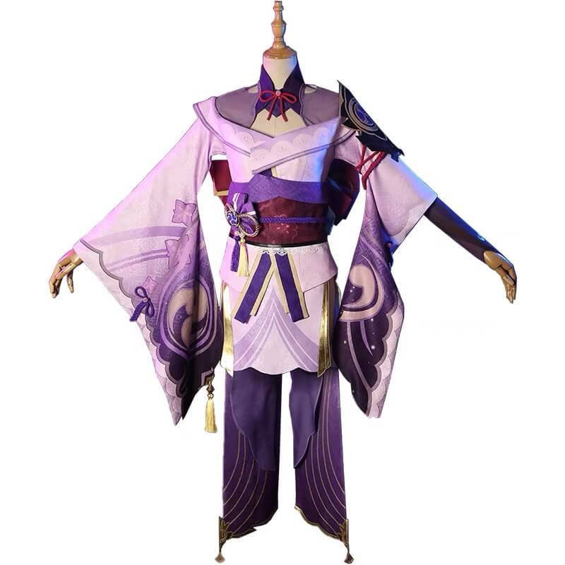 Raiden Shogun Cosplay Genshin Impact Cos costume Raiden Ei Full set Japanese style kimono-Genshin Impact, New Arrivals - MoonCos