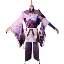 Load image into Gallery viewer, Raiden Shogun Cosplay Genshin Impact Cos costume Raiden Ei Full set Japanese style kimono-Genshin Impact, New Arrivals - MoonCos
