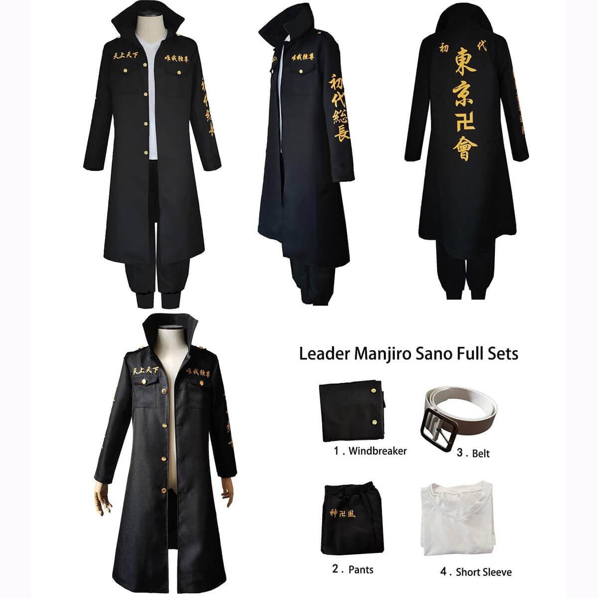 Tokyo Revengers Cosplay Costume Manjiro "Mikey" Sano Ken Ryuguji Cosplay Tokyo Manji Gang Uniform Set Short-sleeved Kimono Embroidery-Tokyo Revengers - MoonCos