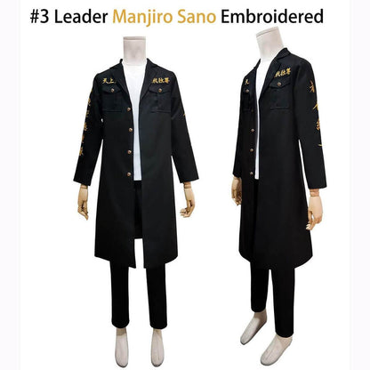 Tokyo Revengers Cosplay Costume Manjiro "Mikey" Sano Ken Ryuguji Cosplay Tokyo Manji Gang Uniform Set Short-sleeved Kimono Embroidery-Tokyo Revengers - MoonCos